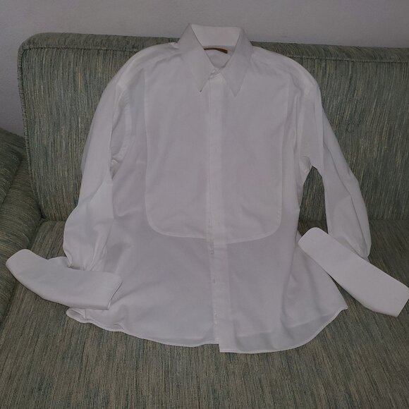 DONNA KAREN - MEN'S TUXEDO SHIRT - SIZE 15-1/2 - 32/33 - Picture 1 of 2